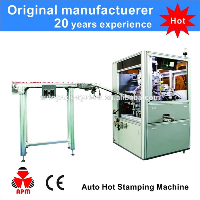 Automatisk Hot Stempel Machine til Cap Side og Top